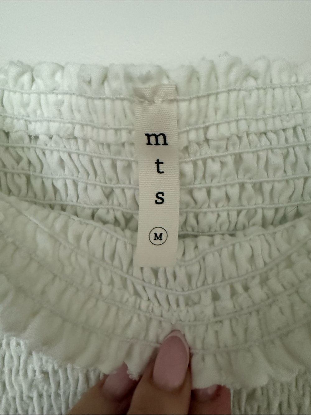 mts White dot dress- Medium